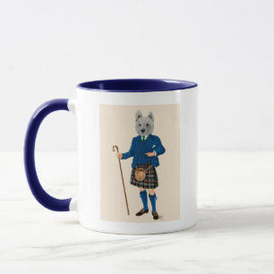 Mug Terrier des montagnes occidental dans le kilt