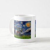 Mug Térrier écossais 12c -Nuit étoilée (Devant gauche)