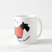 Mug Terrier écossais en Sweat rouge (Devant droit)