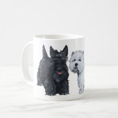 Mug Terrier Écossais et West Highland White (Devant gauche)