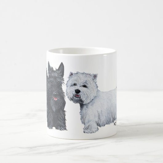 Mug Terrier Écossais et West Highland White (Centre)