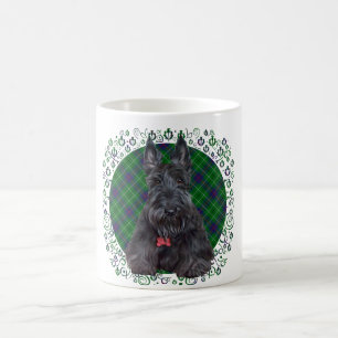 Mug Terrier Écossais sur Tartan