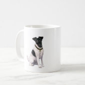 Mug Terrier Fox (A) - Lisse - noir-blanc (Devant gauche)