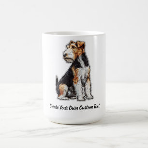 Mug Terrier Fox à poil dur Chien Créez votre propre te