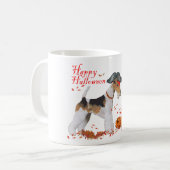 Mug Terrier Fox à poil dur Halloween (Devant gauche)