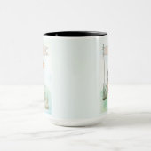 Mug Terrier Gallois Aquarelle Chien Personnalisé (Centre)