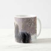 Mug Terrier Tibétain Laissons Il Neige Noël (Devant droit)