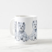 Mug Terriers Blancs des Highlands Occidentaux (Devant gauche)