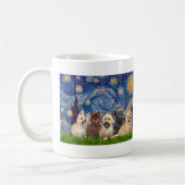 Mug Terriers Cairn (Cinq) - Nuit étoilée (Gauche)