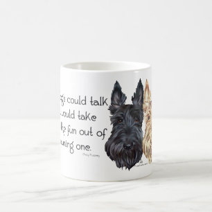 Mug Térriers écossais noirs et blé