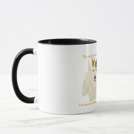 Mug Térriers Écossais Pensées Heureuses (Gauche)