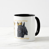 Mug Térriers Écossais Pensées Heureuses (Devant droit)