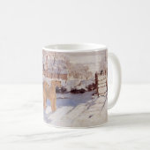 Mug Terriers Irlandais en Hiver (Devant droit)