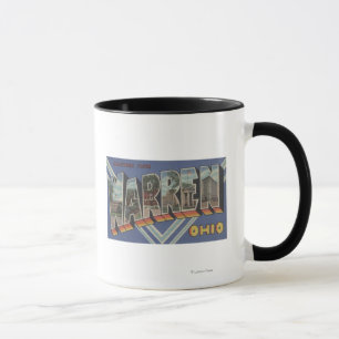 Mug Terriers, lettre ScenesWarren, OH d'OhioLarge