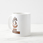 Mug Terrifiant Halloween Visage Cri Horreur Foncé Parl (Devant gauche)