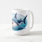 Mug Terrifying Shark (Devant droit)