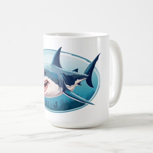 Mug Terrifying Shark (Devant droit)