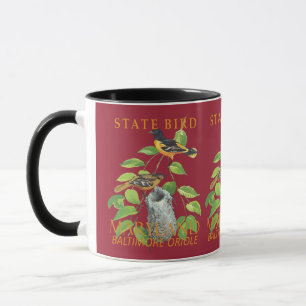 Mug Territoire du Maryland Oiseau Le Icterus galbula