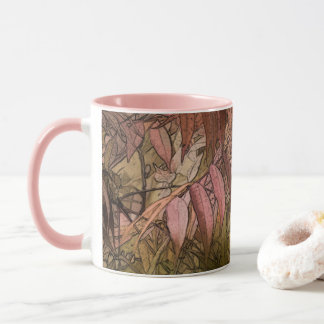 Mug Territoire inexploré - Le feuillage en rose et Bro
