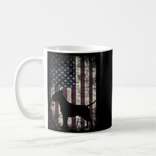 Mug Terroriste Bull Terrier Cute Drapeau Usa Dom