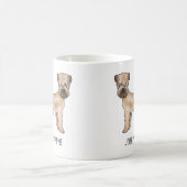 Mug Tervueren à poil doux debout avec nom (Centre)