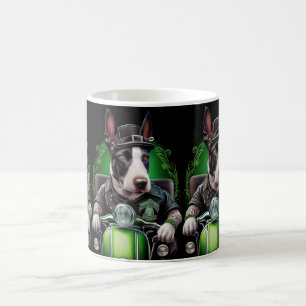 Mug Tervueren Bull Terrier Chien Conduisant Vélo St. P