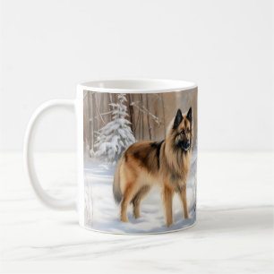 Mug Tervuren Belge Qu'il neige Noël 
