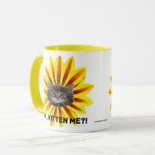 Mug T'ES KITTEN ME ?! Tournesol Kitten Face Humoristiq (Devant gauche)