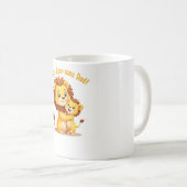 Mug T'es un petit papa 🦁 mignon café Lion (Devant droit)