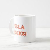 Mug Tesla Rocks ! (Devant gauche)
