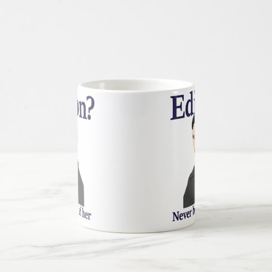 Mug Tesla taquinant Edison - n'a jamais entendu parler (Centre)