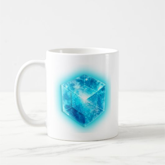 Mug Tesseract, hypercube 4D, hypercube (Gauche)