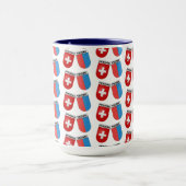Mug Tessin, Suisse. Armoiries de Suisse et de Canton (Centre)