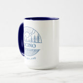 Mug Tessin, Suisse | Paysage minimal (Devant gauche)