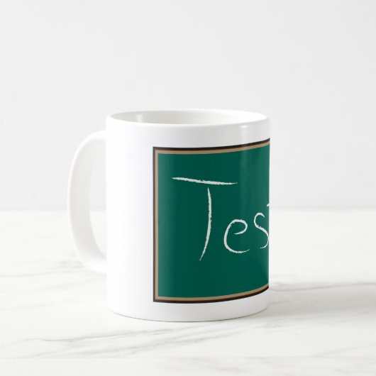 Mug Test Chalkboard School (Devant gauche)