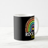 Mug Test Day Rock The Test Rainbow Teacher Test Day (Devant droit)