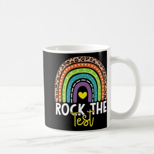 Mug Test Day Rock The Test Rainbow Teacher Test Day (Droite)