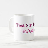 Mug Test de contour de texte 12/5/2024 (Devant gauche)
