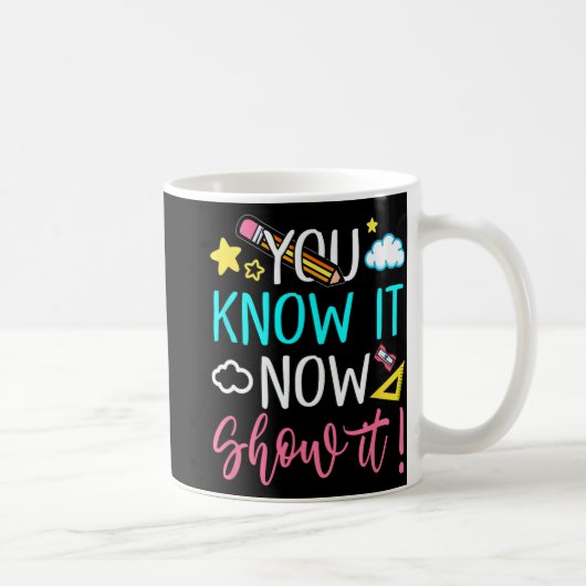 Mug Test de l'enseignant pour les hommes femmes Test J (Droite)