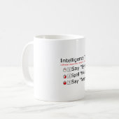 Mug Test d'intelligence Dites Oeil M A P Ness blague (Devant gauche)
