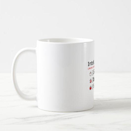 Mug Test d'intelligence Dites Oeil M A P Ness blague (Gauche)