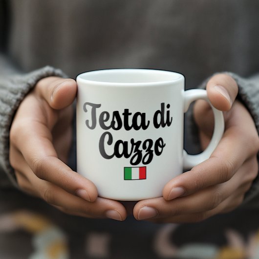 Mug Testa Di Cazzo - Funny Italian Gag Gift