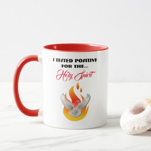 Mug "TESTÉ POSITIF" (Avec donut)