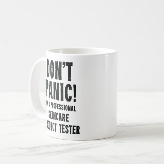 Mug Tester produit de soins (Devant gauche)
