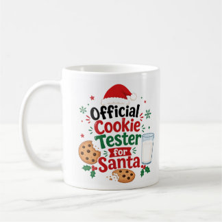 Mug Testeur de cookies officiel pour les fêtes de Noël