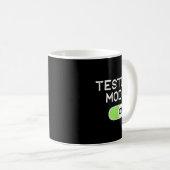 Mug Testing Mode On Funny Test Day Teachers Student Mo (Devant droit)