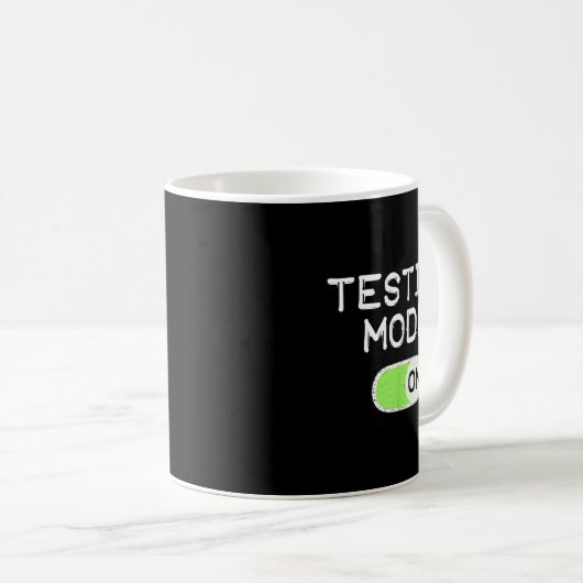 Mug Testing Mode On Funny Test Day Teachers Student Mo (Devant droit)