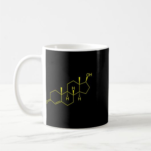 Mug Testostérone Molecule Biologie Science Constructio (Gauche)