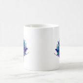 Mug Tête Alien - bleu et violet (Centre)