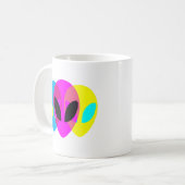 Mug Tête Alien extraterrestre tryptique (Devant gauche)